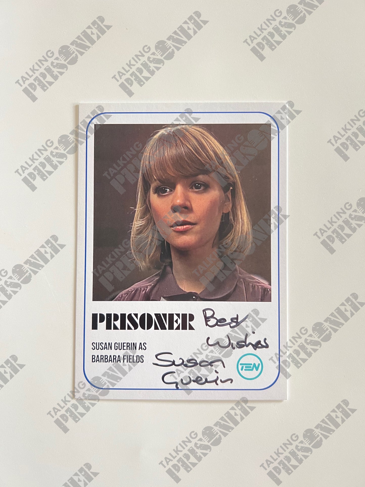 Prisoner Fan Card - Susan Guerin as 'Barbara Fields' (Signed & Inscribed)