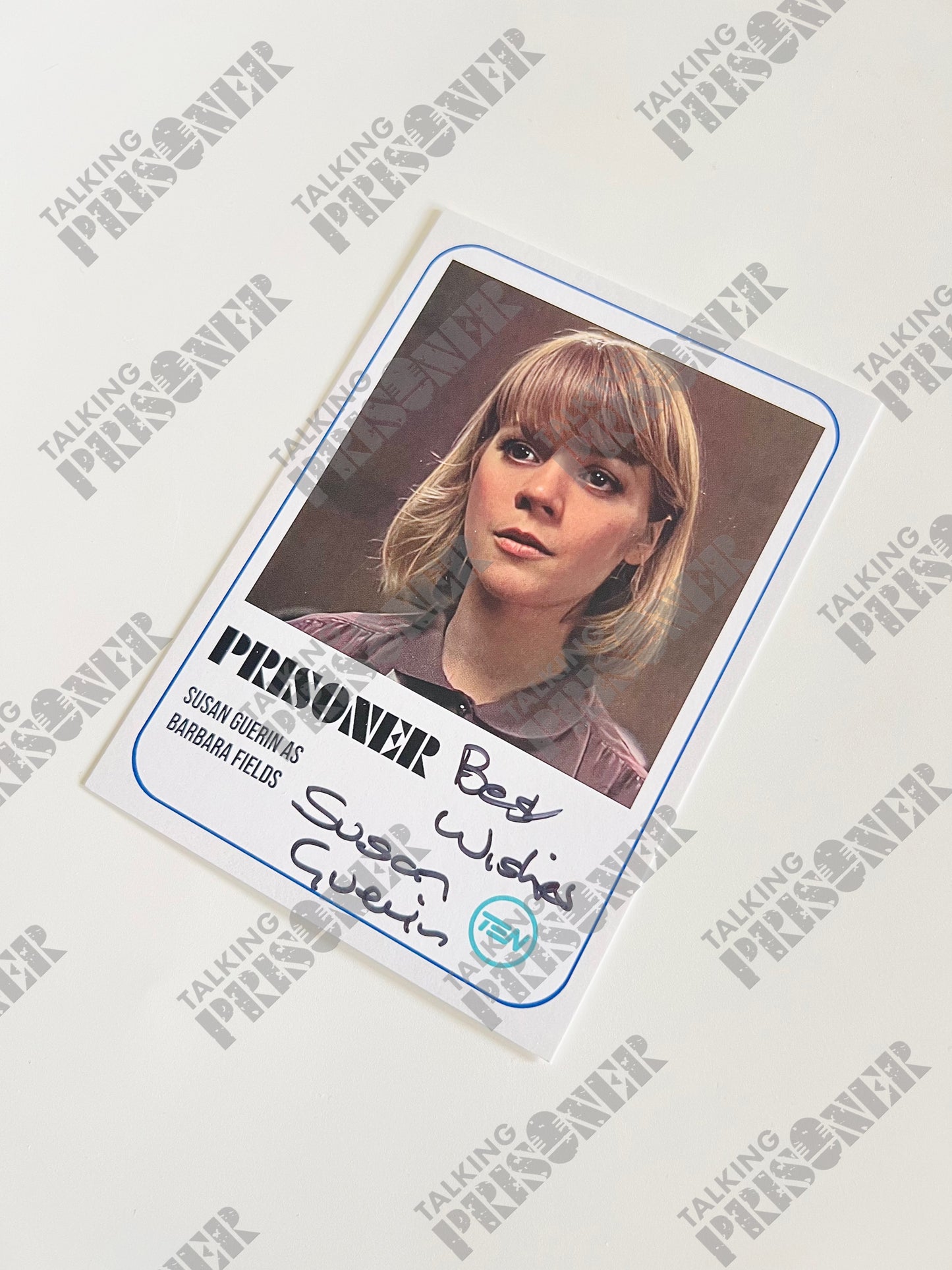 Prisoner Fan Card - Susan Guerin as 'Barbara Fields' (Signed & Inscribed)