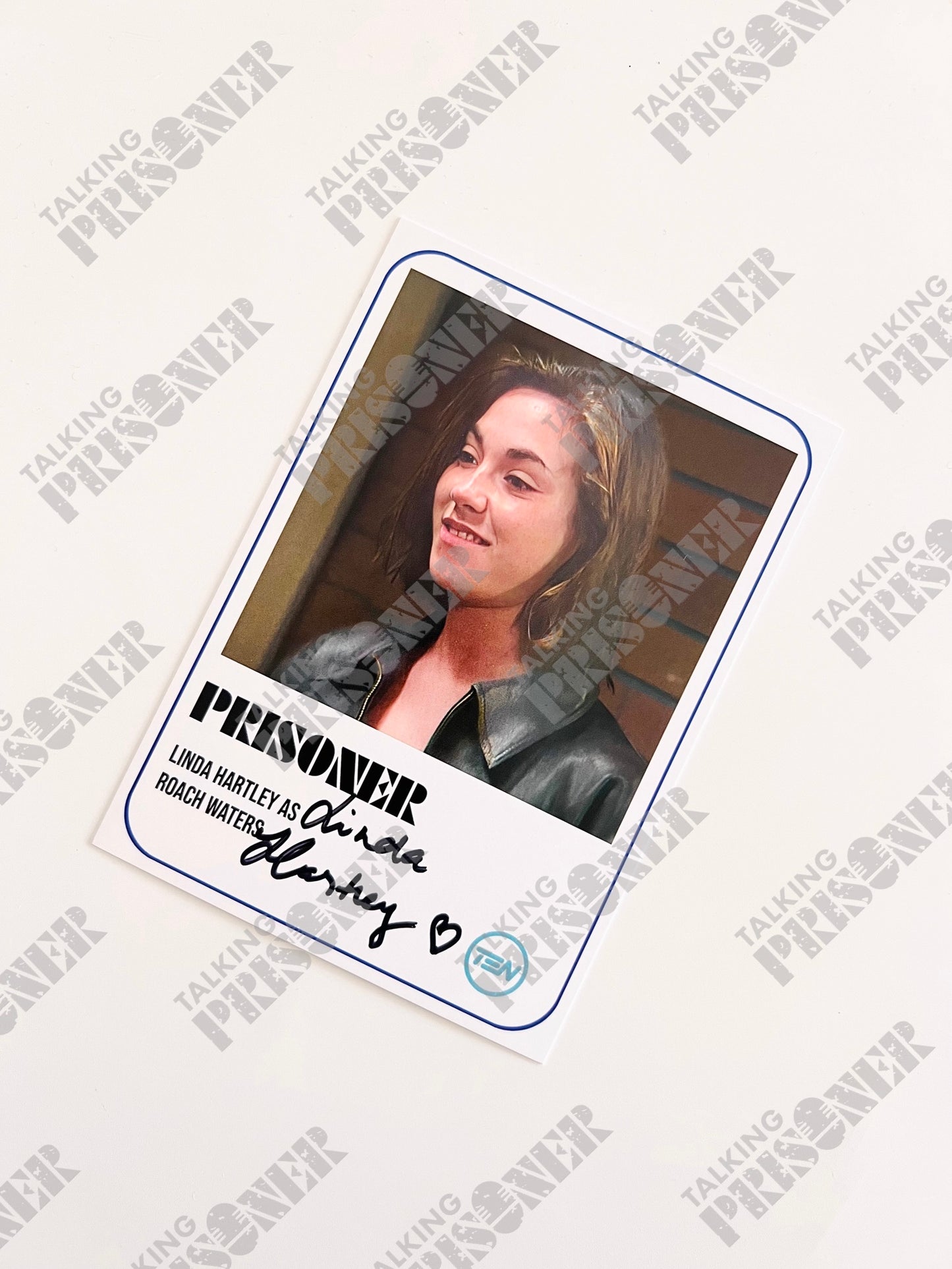 Prisoner Fan Card - Linda Hartley as 'Roach Waters' (Signed)