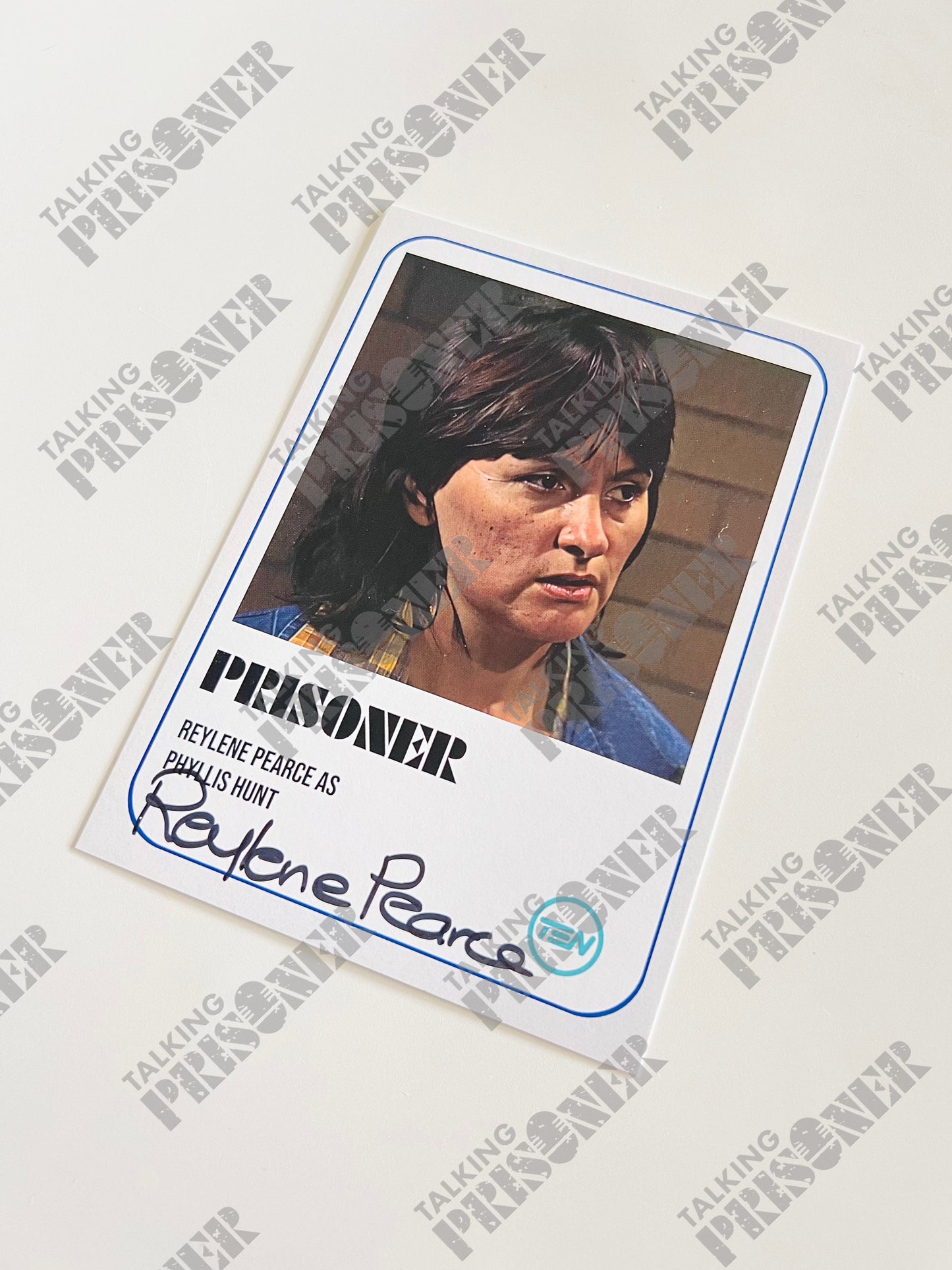 Prisoner Fan Card - Reylene Pearce as 'Phyllis Hunt' (Signed)