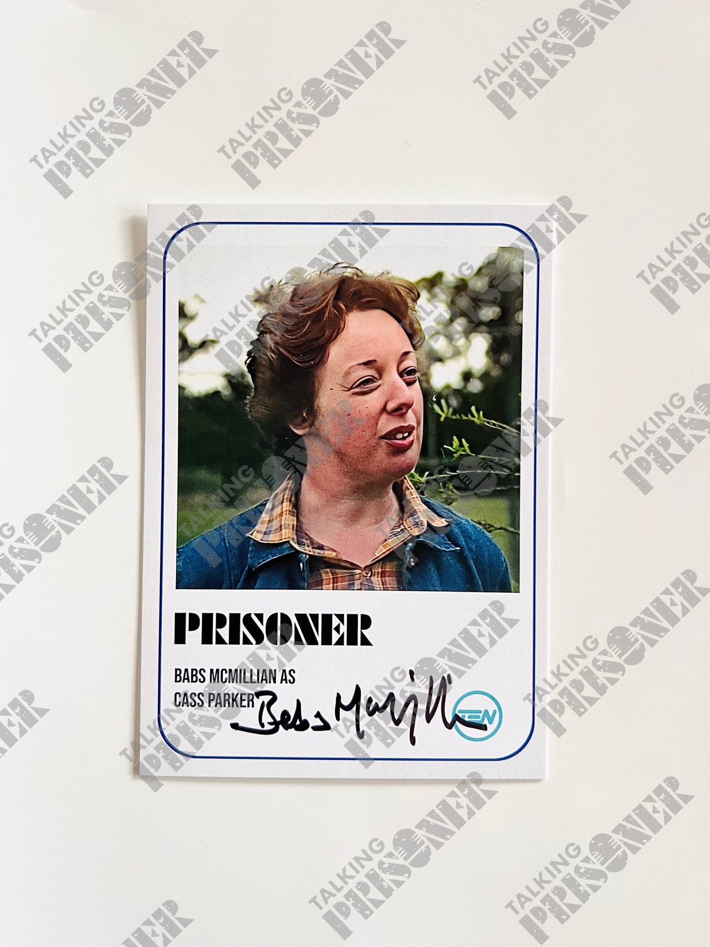 Prisoner Fan Card - Babs McMillan as 'Cass Parker' (Signed)
