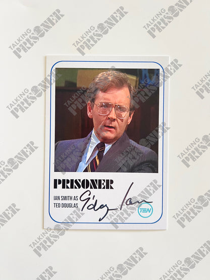 Prisoner Fan Card - Ian Smith as 'Ted Douglas' (Signed & Inscribed)