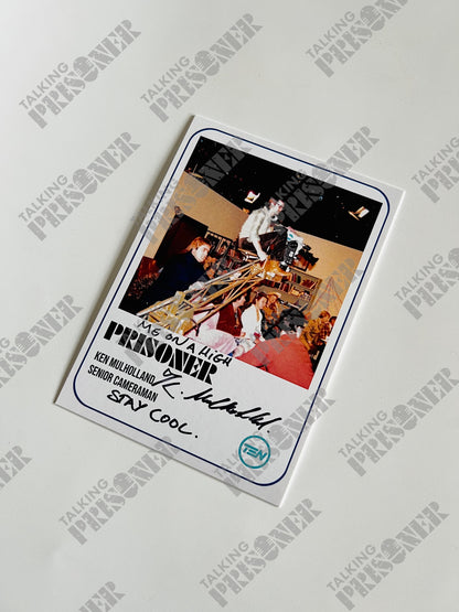 Prisoner Fan Card - Ken Mulholland as the Senior Cameraman (Signed & Inscribed)