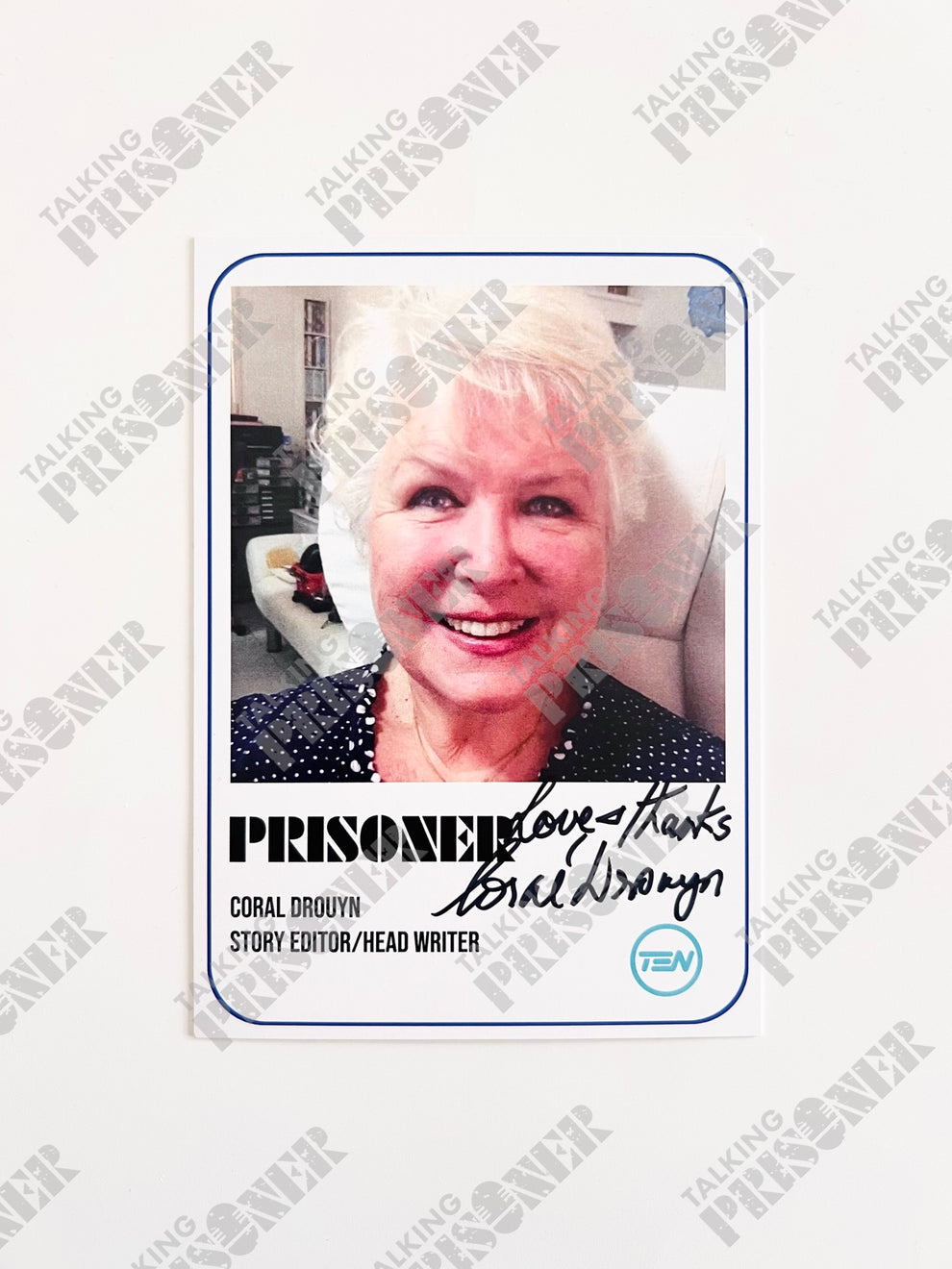 Prisoner Fan Card - Coral Drouyn (Signed) – Talking Prisoner
