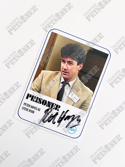 Prisoner Fan Card - Peter Hayes as 'Steve Ryan' (Signed)